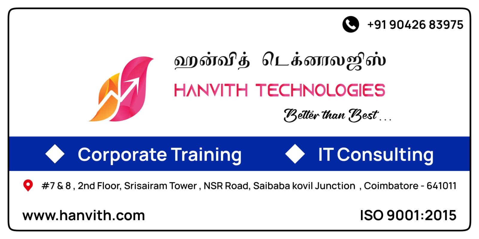 Hanvith Technologies|Summer Internship|IPTTraining|Machine learning|Coimbatore-Engineering Graduates